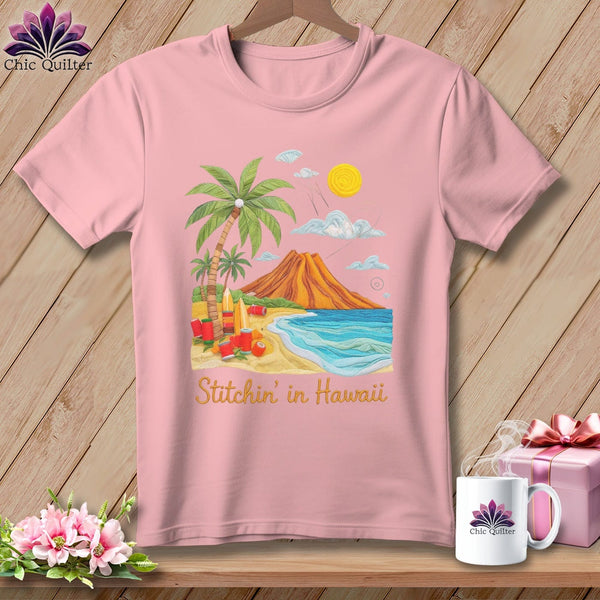 MyDesigns Physical Item S / Pink Stitchin' in Hawaii ~ Relaxed Fit Tee