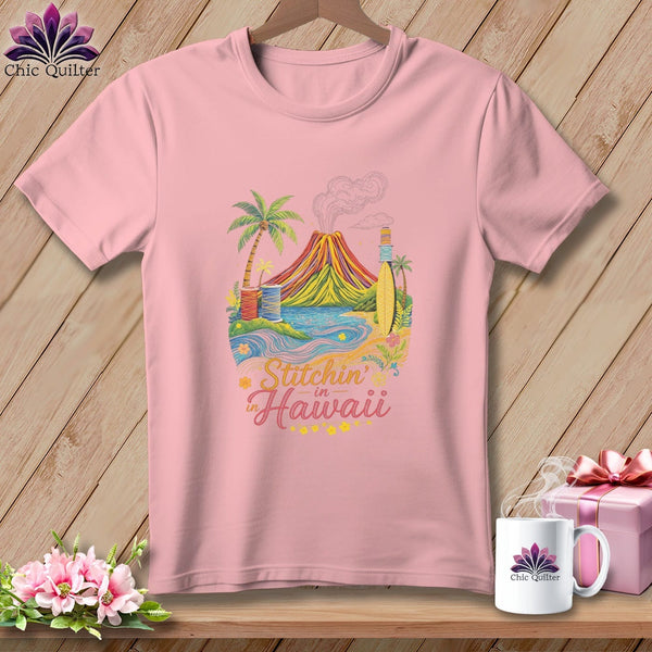 MyDesigns Physical Item S / Pink Stitchin' in Hawaii ~ Relaxed Fit Tee