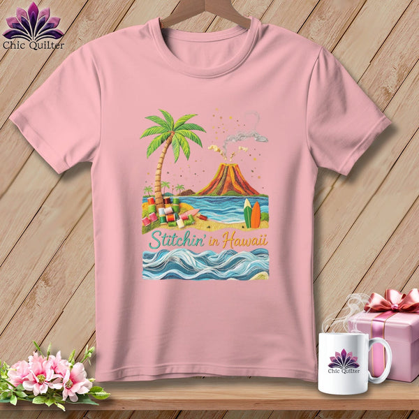 MyDesigns Physical Item S / Pink Stitchin' in Hawaii ~ Relaxed Fit Tee