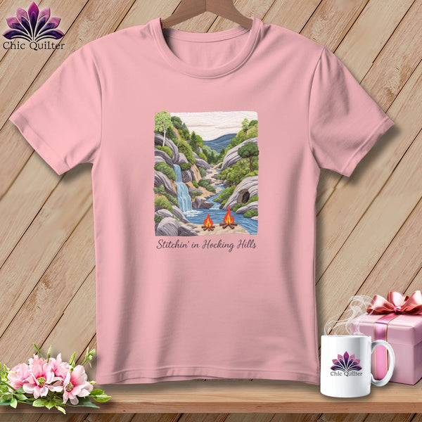 MyDesigns Physical Item S / Pink Stitchin' in Hocking Hills ~ Relaxed Fit Tee
