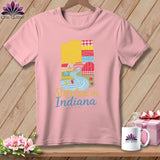 MyDesigns Physical Item S / Pink Stitchin' in Indiana ~ Relaxed Fit Tee