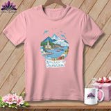 MyDesigns Physical Item S / Pink Stitchin' in Juneau ~ Relaxed Fit Tee