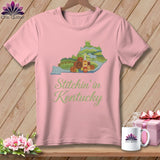 MyDesigns Physical Item S / Pink Stitchin' in Kentucky ~ Relaxed Fit Tee