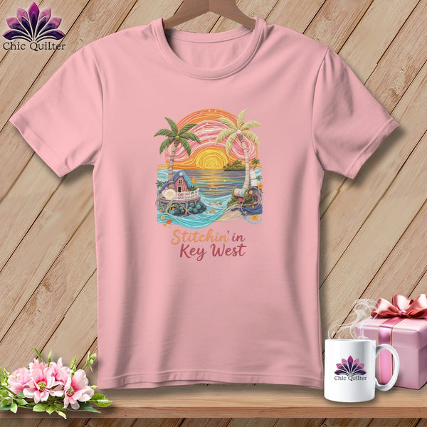 MyDesigns Physical Item S / Pink Stitchin' in Key West ~ Relaxed Fit Tee