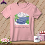 MyDesigns Physical Item S / Pink Stitchin' in Lake Tahoe ~ Relaxed Fit Tee