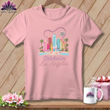 MyDesigns Physical Item S / Pink Stitchin' in Los Angeles ~ Relaxed Fit Tee