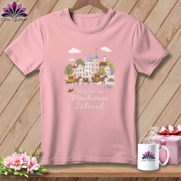 MyDesigns Physical Item S / Pink Stitchin' in Mackinac Island ~ Relaxed Fit Tee
