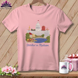 MyDesigns Physical Item S / Pink Stitchin' in Madison ~ Relaxed Fit Tee