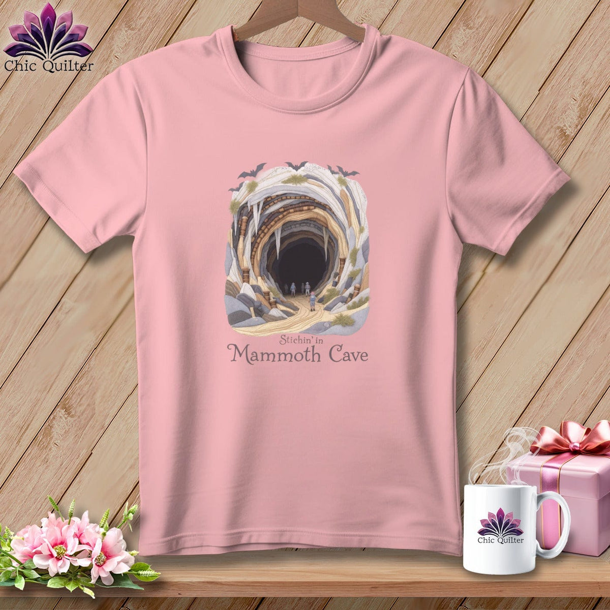 MyDesigns Physical Item S / Pink Stitchin' in Mammoth Cave ~ Relaxed Fit Tee