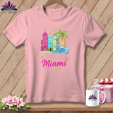 MyDesigns Physical Item S / Pink Stitchin' in Miami ~ Relaxed Fit Tee