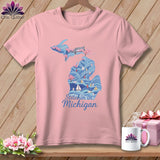 MyDesigns Physical Item S / Pink Stitchin' in Michigan ~ Relaxed Fit Tee