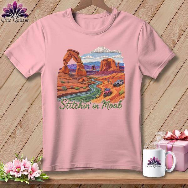MyDesigns Physical Item S / Pink Stitchin' in Moab ~ Relaxed Fit Tee