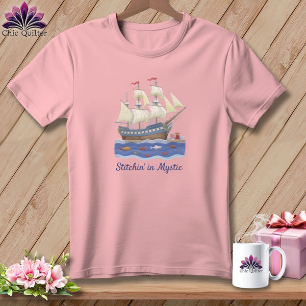 MyDesigns Physical Item S / Pink Stitchin' in Mystic ~ Relaxed Fit Tee