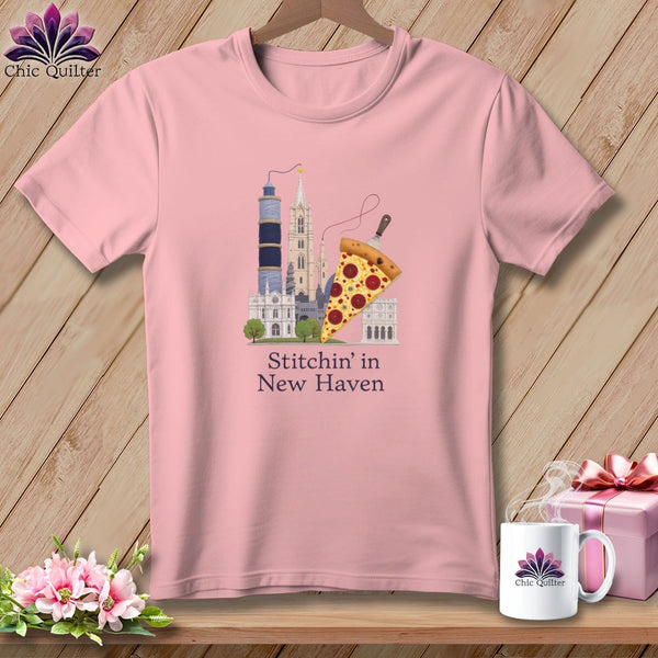 MyDesigns Physical Item S / Pink Stitchin' in New Haven ~ Relaxed Fit Tee