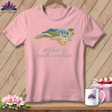 MyDesigns Physical Item S / Pink Stitchin' in North Carolina ~ Relaxed Fit Tee