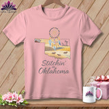 MyDesigns Physical Item S / Pink Stitchin' in Oklahoma ~ Relaxed Fit Tee