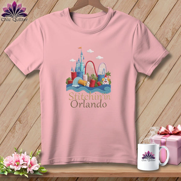 MyDesigns Physical Item S / Pink Stitchin' in Orlando ~ Relaxed Fit Tee