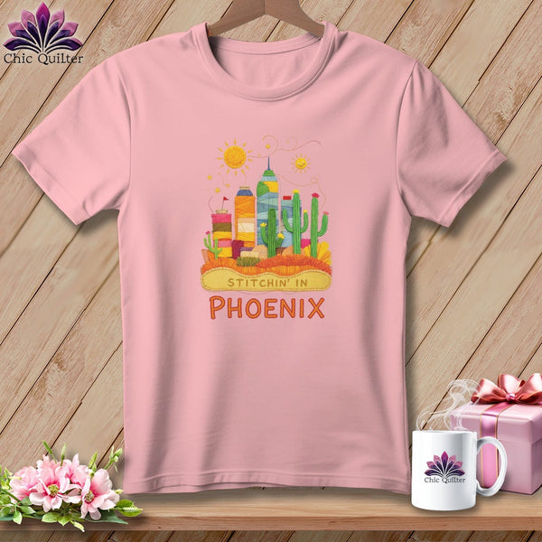 MyDesigns Physical Item S / Pink Stitchin' in Phoenix ~ Relaxed Fit Tee