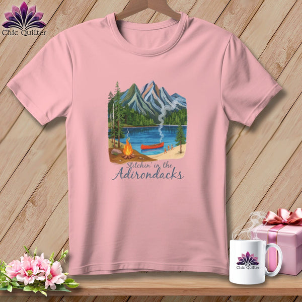 MyDesigns Physical Item S / Pink Stitchin' in the Adirondacks ~ Relaxed Fit Tee