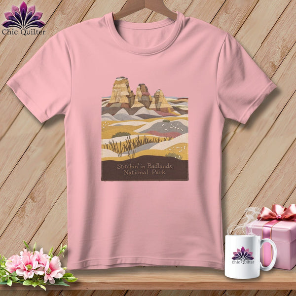 MyDesigns Physical Item S / Pink Stitchin' in the Badlands NP ~ Relaxed Fit Tee