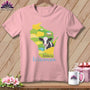 MyDesigns Physical Item S / Pink Stitchin' in Wisconsin ~ Relaxed Fit Tee