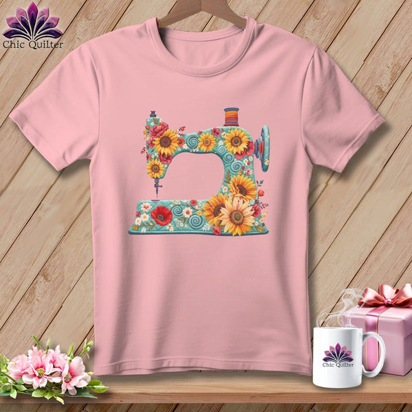 MyDesigns Physical Item S / Pink Sunflower Sew Dayz ~ Relaxed Fit Tee