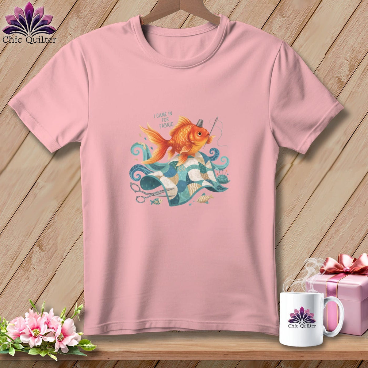MyDesigns Physical Item S / Pink The Peaceful Piecer ~ Relaxed Fit Tee