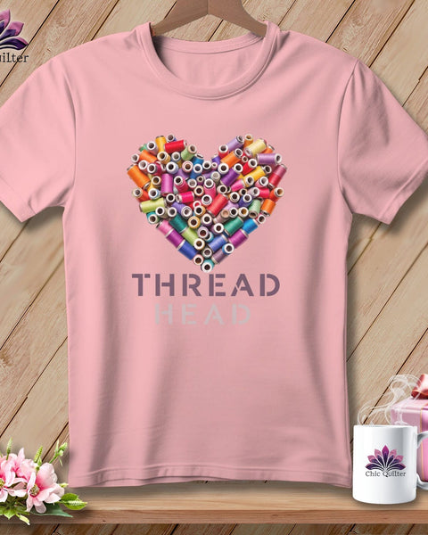 MyDesigns Physical Item S / Pink Thread Head ~ Relaxed Fit Tee