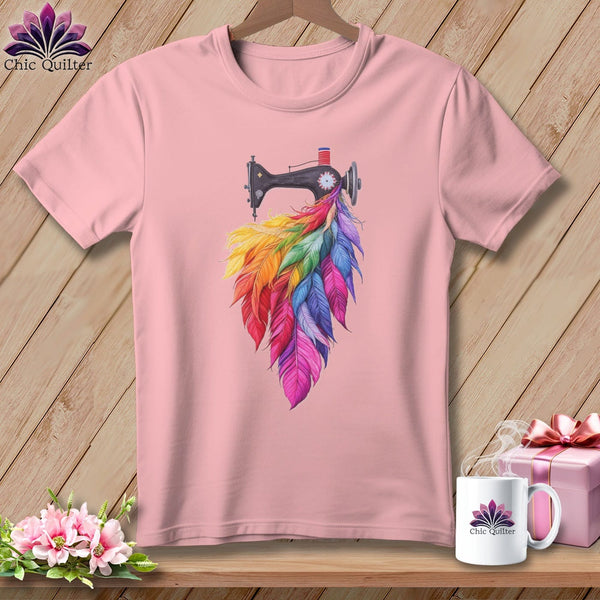 MyDesigns Physical Item S / Pink Threaded Wings ~ Relaxed Fit Tee