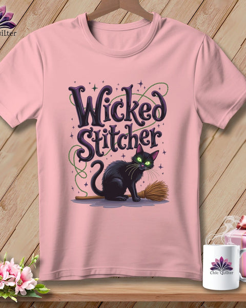 MyDesigns Physical Item S / Pink Wicked Stitcher ~ Relaxed Fit Tee