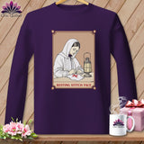 MyDesigns Physical Item S / Purple Florence Needle-Gale - Resting Stitch Face ~ Long Sleeve T-Shirt