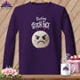 MyDesigns Physical Item S / Purple Ouch - Resting Stitch Face ~ Long Sleeve Tee