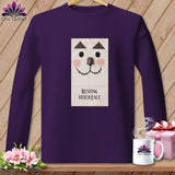 MyDesigns Physical Item S / Purple Patch - Resting Stitch Face ~ Long Sleeve T-Shirt