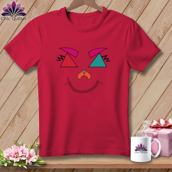 MyDesigns Physical Item S / Red Psychedelic Face - Resting Stitch Face ~ Premium Tee