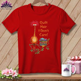 MyDesigns Physical Item S / Red Quilt Hair Don’t Care ~ Noodle Beakman ~ Relaxed Fit Tee