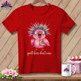 MyDesigns Physical Item S / Red Quilt Hair Don’t Care ~ Peaches Plume ~ Relaxed Fit Tee