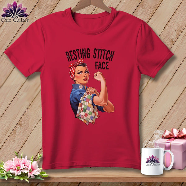MyDesigns Physical Item S / Red Rosie the Binder - Resting Stitch Face ~ Premium Tee