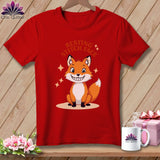 MyDesigns Physical Item S / Red Silly Fox - Resting Stitch Face ~ Relaxed Fit Tee