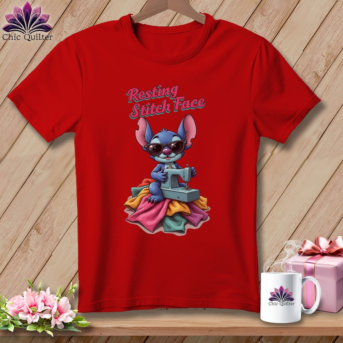 MyDesigns Physical Item S / Red Snither Stitcher - Resting Stitch Face ~ Relaxed Fit Tee