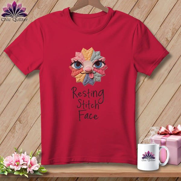 MyDesigns Physical Item S / Red Tongue - Resting Stitch Face ~ Premium Tee