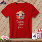 MyDesigns Physical Item S / Red Tongue - Resting Stitch Face ~ Relaxed Fit Tee