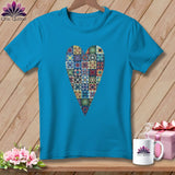 MyDesigns Physical Item S / Royal Caribe Patchwork Heart ~ Premium Tee