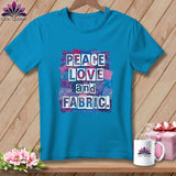 MyDesigns Physical Item S / Royal Caribe Peace Love and Fabric ~ Premium Tee