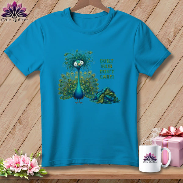 MyDesigns Physical Item S / Royal Caribe Quilt Hair Don’t Care ~ Lady Plumeadora ~ Premium Tee