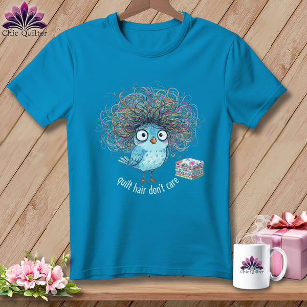 MyDesigns Physical Item S / Royal Caribe Quilt Hair Don’t Care ~ Puffin Bea ~ Premium Tee
