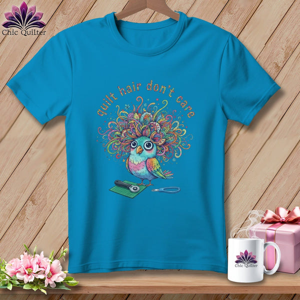 MyDesigns Physical Item S / Royal Caribe Quilt Hair Don’t Care ~ Snipsy Wren ~ Premium Tee