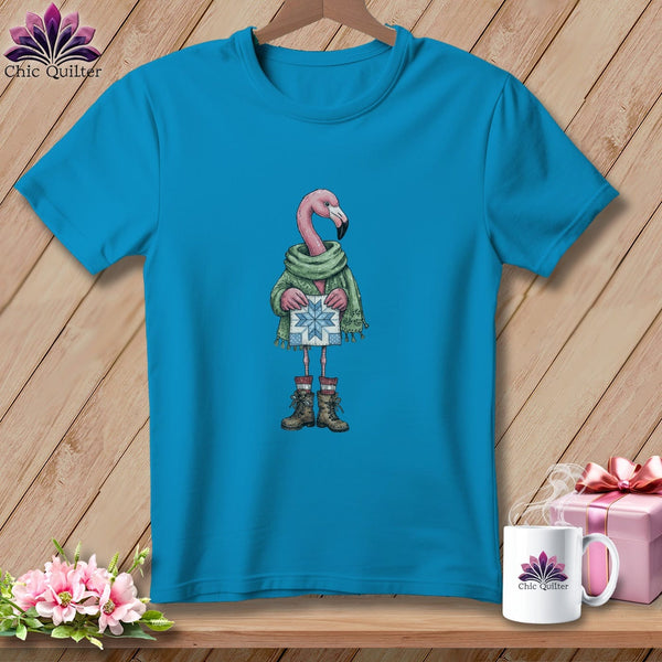 MyDesigns Physical Item S / Royal Caribe The Starry ~ Eyed Flamingo Quilter ~ Premium Tee