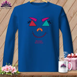 MyDesigns Physical Item S / Royal Psychedelic Face - Resting Stitch Face ~ Long Sleeve Tee