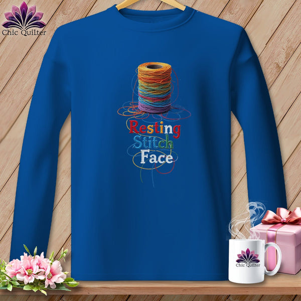 MyDesigns Physical Item S / Royal Twisted - Resting Stitch Face ~ Long Sleeve Tee