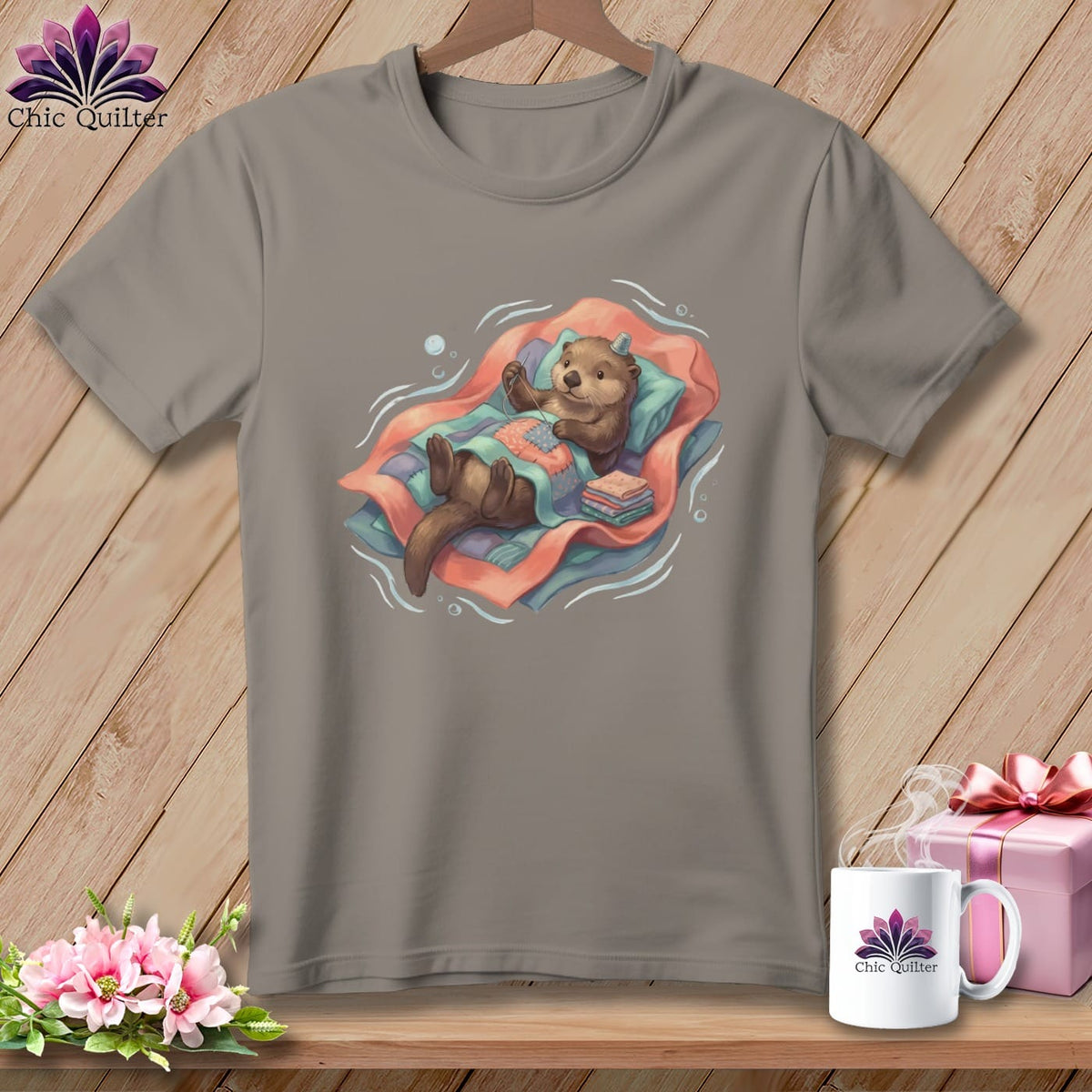 MyDesigns Physical Item S / Sandstone Floating While Stitching ~ Premium Tee
